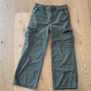Kids Green Cargo Pants